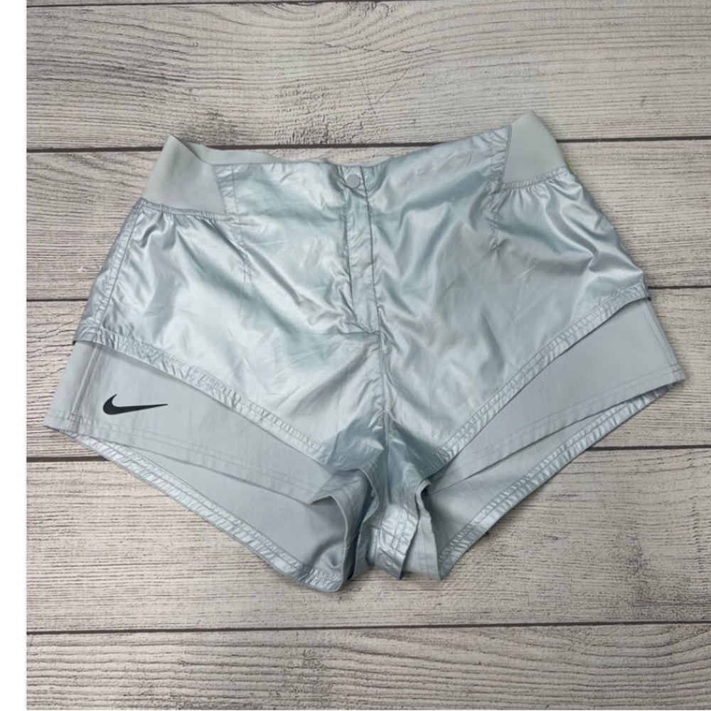 Nike Women's City Ready 2-in-1 Shorts NWT XL silver active streetwear fall - Picture 8 of 12